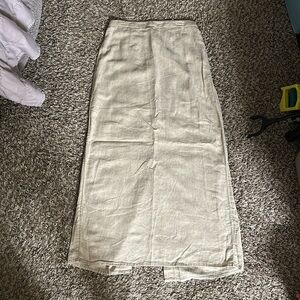 Old Navy Tan linen skirt